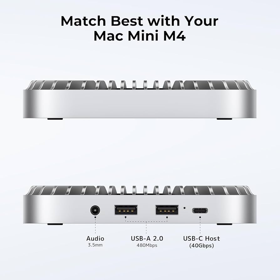 ⭕新品【STAND HUB FOR 2024 MAC MINI M4・M4PRO Mac Mini M4 Dock, Aluminum Mac Mini Stand and HDMI Hub for
